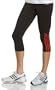 adidas Women's RESPONSE Three-Quarter Tight, Black, White, Large