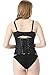 Everbellus Womens 24 Spiral Steel Boned Satin Underbust Waist Training Brocade Corset