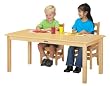 Jonti-Craft 56816JC LARGE MULTI-PURPOSE RECTANGLE TABLE - 16 INCH HIGH - MAPLE
