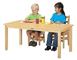 Jonti-Craft 56814JC LARGE MULTI-PURPOSE RECTANGLE TABLE - 14 INCH HIGH - MAPLE