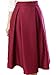 Vikoros Women's High Waisted Pleated Skirt A Line Midi Skirt