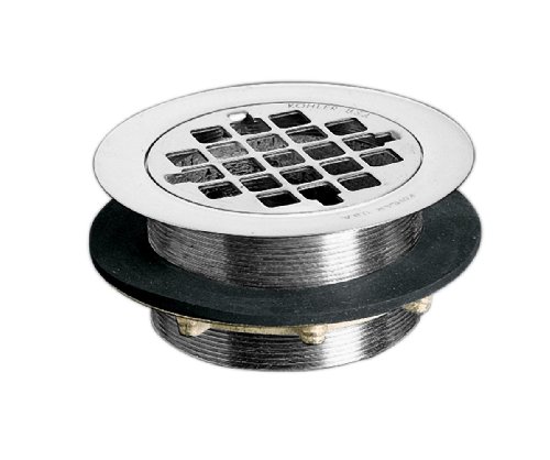 KOHLER K-9132-CP Shower Drain, Polished Chrome