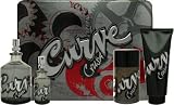 Curve Crush by Liz Claiborne for Men 4 Piece Set Includes: 4.2 oz Cologne Spray + 0.5 oz Cologne Travel Spray + 3.4 oz Skin Soother + 2.6 oz Daily Deodorant Stick