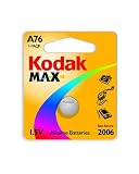 Electronics : Kodak Max A76 (LR44 AG13) Alkaline Battery
