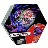 Bakugan Battle Brawlers Bakubronze Series Darkus (Black) Bakutin ~ Inside are 2 Collector Bakugan, 5 Ability Cards, 5 Metal Gate Cards and 2 Removable Trays~The Perfect place to store all of your Bakugan!