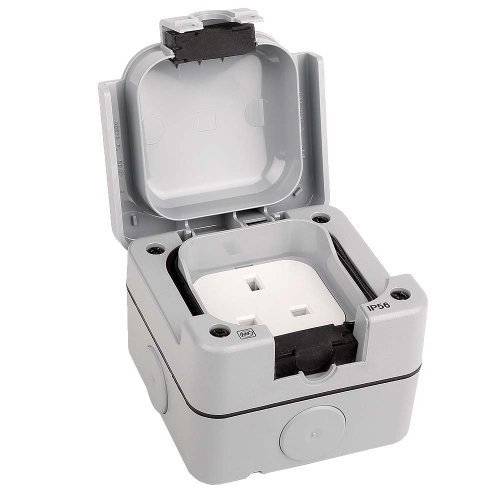 Best Price IP56 Weatherproof Garden Outdoor Single Unswitched Plug