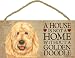 A house is not a home without Goldendoodle Dog - 5" x 10" Door Sign