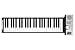 Roll Up Piano Powered by either AC adapter or 4 x AA batteries (included)