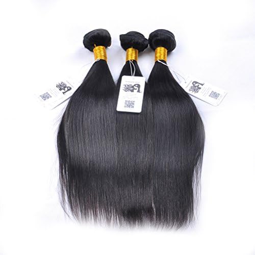 ISABELLE HAIR Grade AAAAAAA 7A Top Quality 3 Bundles 300 Grams Unprocessed Brazilian Virgin Hair Straight Hair Weave 10" to 24" Remy Human Hair Extensions 24 24 24