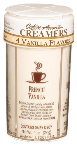 Dean Jacobs 4 Vanilla Creamers Accents, Large, 4-Ounce Jars (Pack of 4) by Dean Jacobs