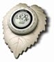 Bedol Nature Leaf World Clock/Silver