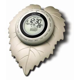 Bedol Nature Leaf World Clock Silver by Bedol