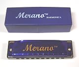 Merano HA10 Blues Harmonica, Key of C - Blue