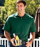 JERZEES Adult Jersey Pocket Polo with SpotShieldTM