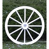 48 White Vinyl Wagon Wheel by In the Garden and More
