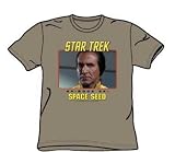 St:Original/Space Seed - Adult Safari Green T-Shirt For Men