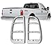 E-Autogrilles Chrome ABS Tail Light Bezels for 08-14 Ford Super Duty (67-0304)