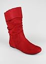 Suede Cuff Slouchy Boot