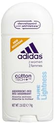 Adidas Cotton Tech Aluminium Free Women Deodorant, Pure Lightness - 2.6 Oz