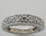 14k White Gold Diamond Wedding Ring - B00092E1NG