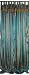 2 Teal Blue Silk Sari Panels Drapes Curtains 108