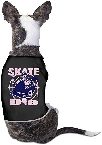 NIKEDOG Skeleton Skating Small Dog Vest Pet Clothes Black