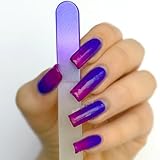 Bona Fide Beauty Crystal Nail Files - 3 Piece Czech Glass Nail Files with Cases - Best Glass Nail Files for Nail Care - Great Manicure Fingernail Files for Fingernail Strengthener - File Nails Gently