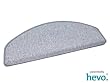 Rasant silber Teppich Stufenmatten Rund Standard 25x65 cm