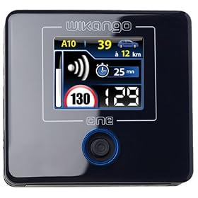 Alerte GPS - Wikango One - Assistant d'aide � la conduite communiquant - Ecran 1,8" - Noir