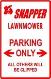SNAPPER PARKING sign * street lawn mower