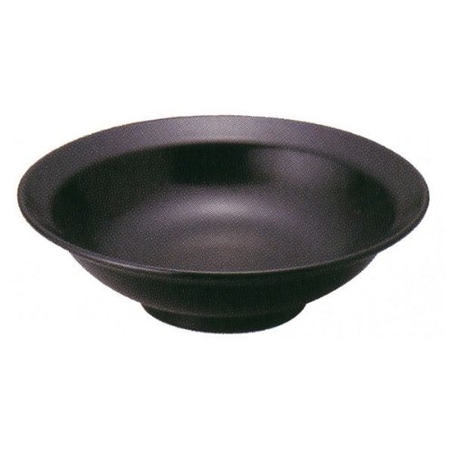 中華皿　丸高台 7.0皿　黒　業務用中華食器　ｄ825-43