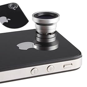 Magnetic 0.67X Wide Angle / Macro Lens Designed for Apple iPhone 4 iPhone 4S iPod Nano 5 iPad: Electronics