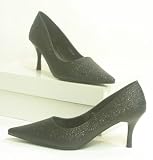 Produkt-Bild: Glitzer Abend Pumps schwarz