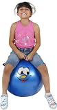 Hippity Hop 18 In. Blue Smiley Face Hop Ball