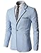H2H Mens Fashion Basic Slim Fit Lightweight Long Sleeve Jacket Blazer