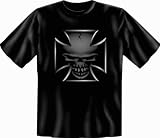 Produkt-Bild: geil bedrucktes Biker & Motorrad T-Shirt " Chopper Skull ! "