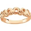 14K Rose Gold Mother's Ring - 4 Gemstone -- YOU CHOOSE THE COLORS!