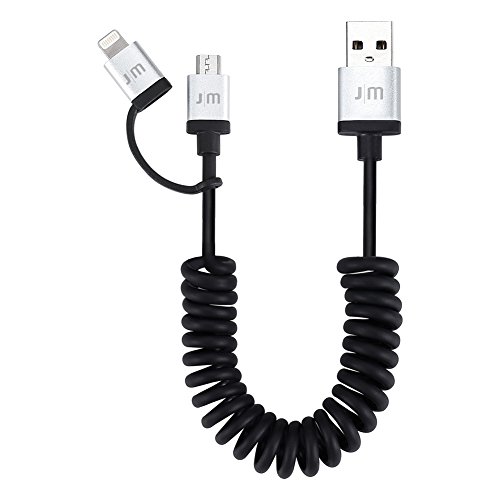 【日本正規代理店品】Just Mobile AluCable Duo twist Lightning &amp; microUSBケーブル (1.8m) JTM-OT-000020