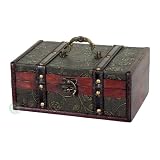 Decorative Leather Treasure Trunk Box
