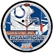 Indianapolis Colts Super Bowl 41 Champ Wall Clock - Round