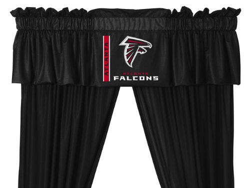 Set of 2 (Two) Atlanta Falcons 5 Pc Valance/Drape Set (Drapes Size 82 X 63) - SAVE ON BUNDLING! at Amazon.com