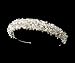 Silver Ivory Pearl Crystals Bridal Tiara