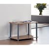 Core. 2 Tier Rectangular Shelf Unit. Beech Effect