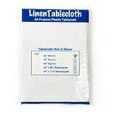 60 Inch Round Reusable Plastic Tablecloth