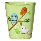Give a Hoot Whimsical Owls Wastebasket Trash Receptacle