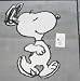 Aquanova BADTEPPICH WC Vorleger SNOOPY HURRY UP 60x60 GRAU