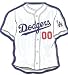 Los Angeles Dodgers Jersey Logo MLB Car Magnet