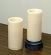 Vanilla 3 Inch x 6 Inch LED Pillar Candles with Timer (set of 2)