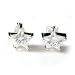 Cubic Zirconia Star Stud Earrings