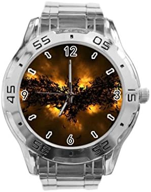 Batman logo Custom Fashion Stainless Steel High quality Men Wrist Watch